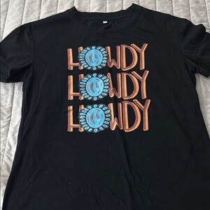 Punchy Western T-Shirt with Howdy Print